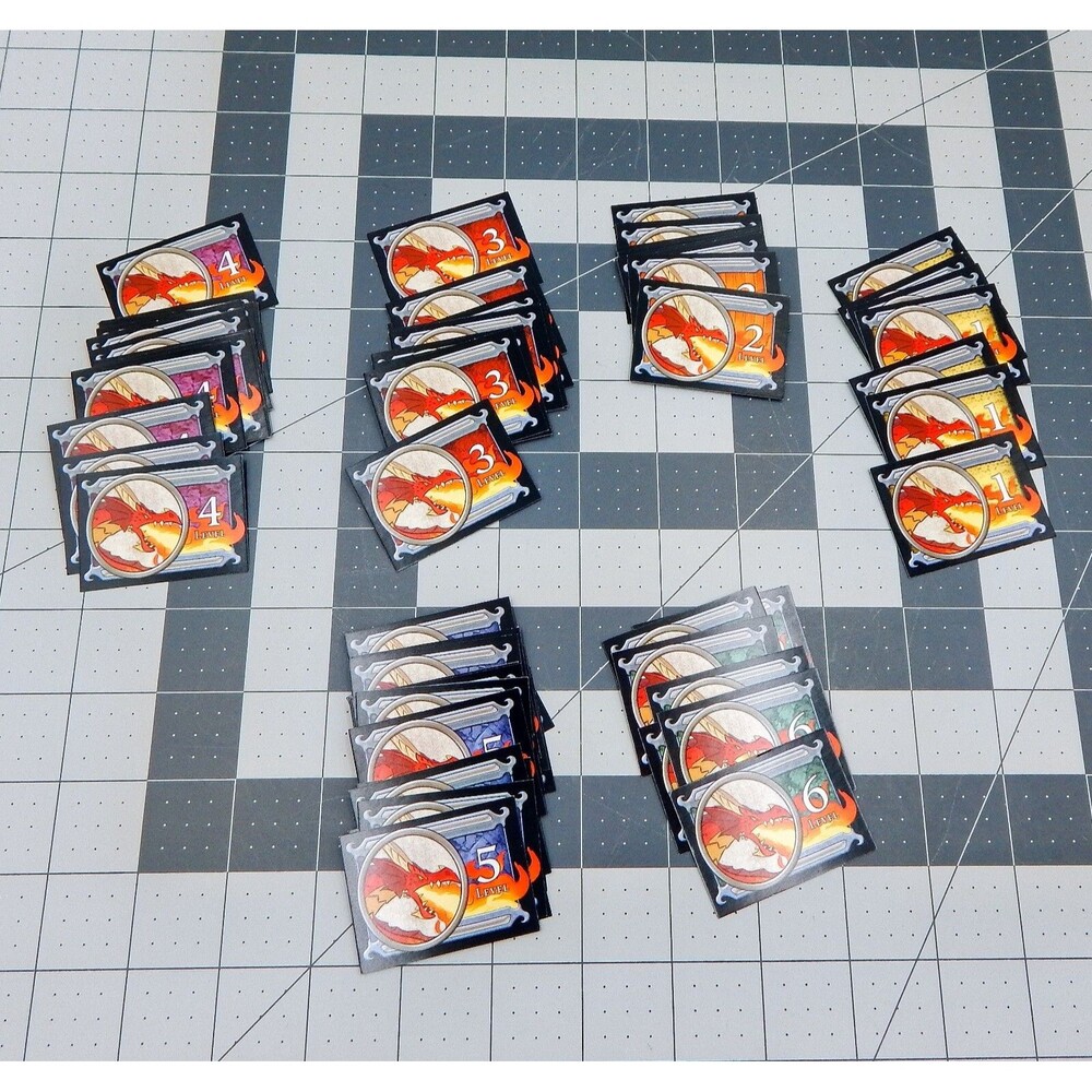 Dungeon! Fantasy Board Game D&D Replacement Monster Cards Level 1-6